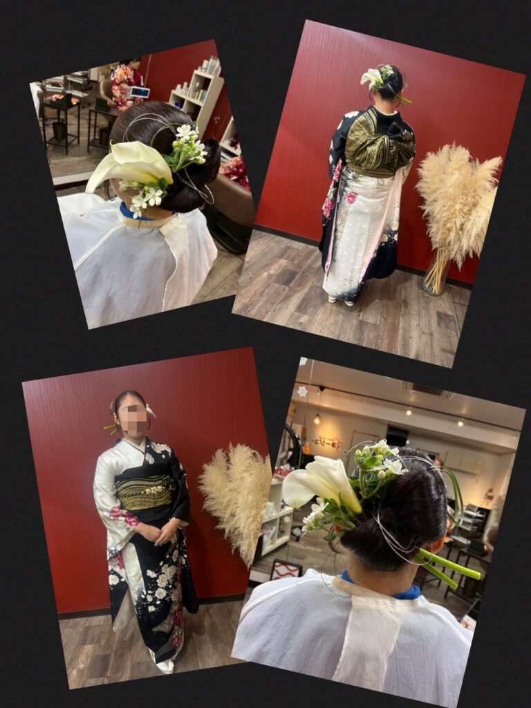 2026年　成人式　着付け・ヘアセット